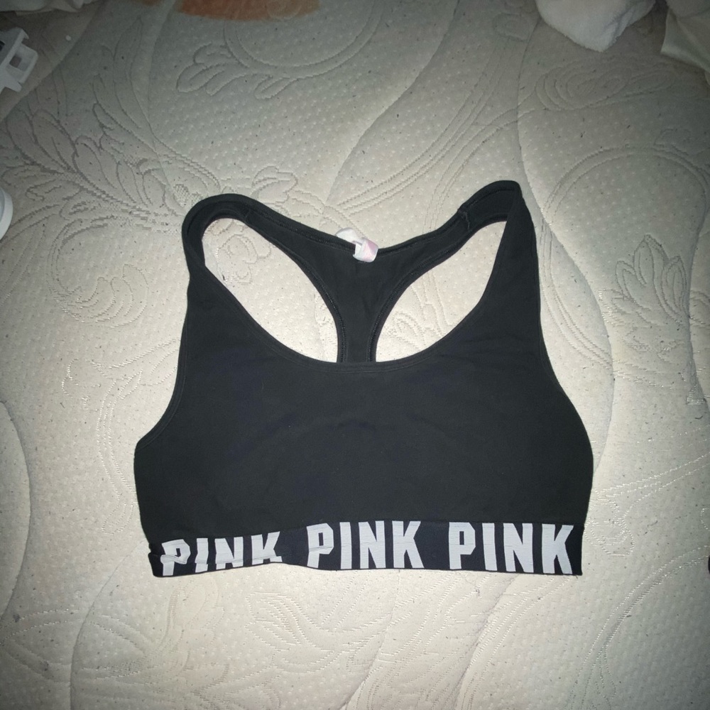 Pink sport bra